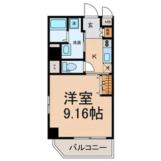 ピースプレイス牛巻【3階】の間取り