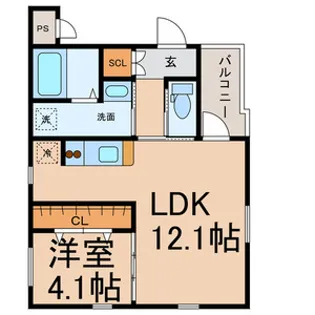 グランレーヴ吹上【1階】の間取り