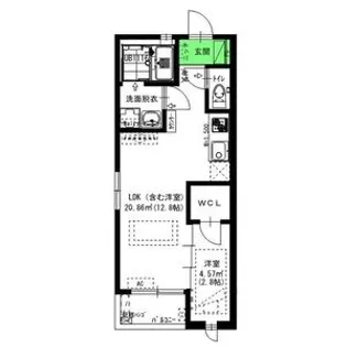 グランレーヴ伝馬【3階】の間取り