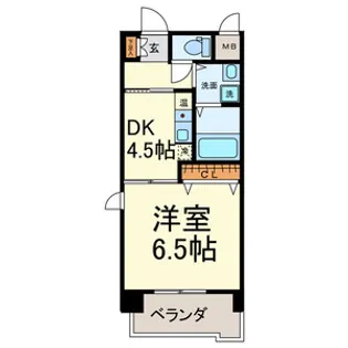 ボヌール千代田【4階】の間取り