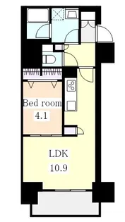プレサンス広小路通 葵【0808号室】の間取り