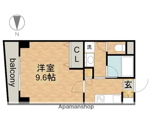 ラフォーレ金山【9階】の間取り