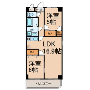 NK六番【7階】の間取り