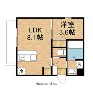 メイクスデザイン鶴舞【5階】の間取り