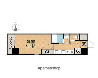 ディアレイシャス鶴舞公園【4階】の間取り