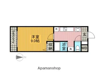 サニー金山【4階】の間取り