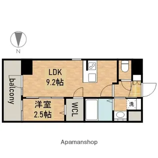 エステムコート名古屋新栄Ⅱアリーナ【15階】の間取り