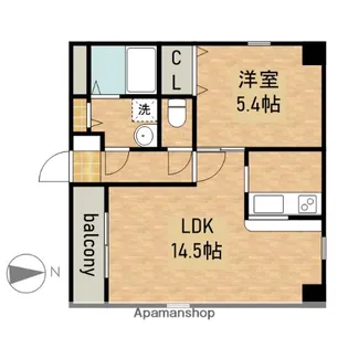 グランレーヴ大須観音【2階】の間取り