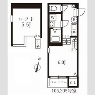ハーモニーテラス切戸町【1階】の間取り