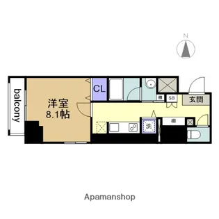 セイワパレス丸の内駅前【8階】の間取り