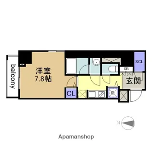 セイワパレス丸の内駅前【4階】の間取り