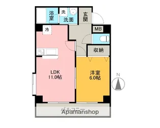 メゾンT・S・N【3階】の間取り