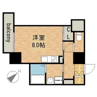 PLATZ TACHIBANA(プラッツタチバナ)【10階】の間取り