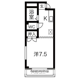 ジュネスドミール金山【4階】の間取り