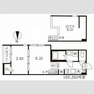 ハーモニーテラス二番Ⅳ【1階】の間取り