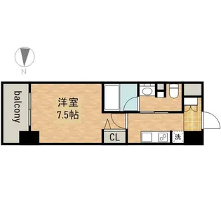 パークアクシス名古屋山王橋【14階】の間取り