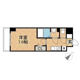 1Kの間取り画像