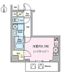 AVANTI aratamabashi【3階】の間取り