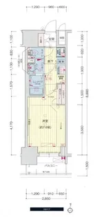 プレサンスTHE久屋大通レジェンド【8階】の間取り