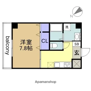 ケヤキパレス熱田【10階】の間取り