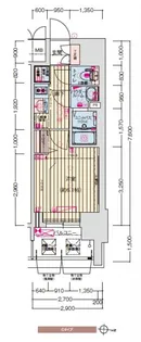 プレサンス丸の内アドブル【0704号室】の間取り