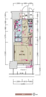 プレサンス丸の内アドブル【0905号室】の間取り