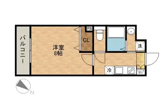 アプリーレ千代田【5階】の間取り