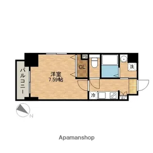 アプリーレ千代田(旧プレイズシード千代田)【8階】の間取り