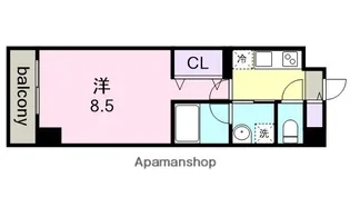 リシュドール名駅南【12階】の間取り