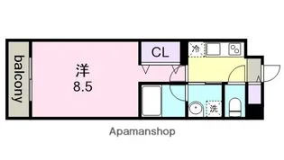 1Kの間取り画像