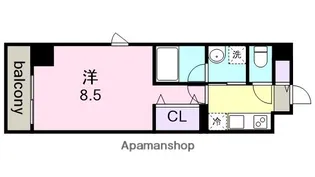 1Kの間取り画像