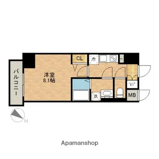 エスリード名古屋東別院【6階】の間取り