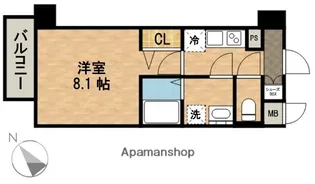 エスリード名古屋東別院【6階】の間取り