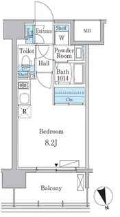 デュオフラッツ今池【12階】の間取り