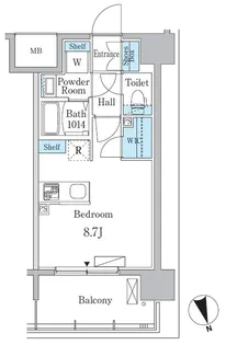 ルーエ今池【1301号室】の間取り
