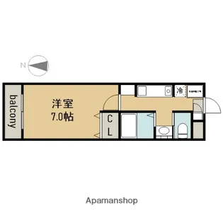 A・City瑞穂雁道【5階】の間取り