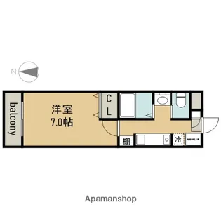 A・CITY瑞穂雁道【4階】の間取り