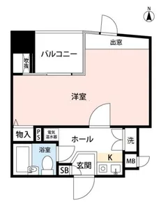 1Kの間取り画像