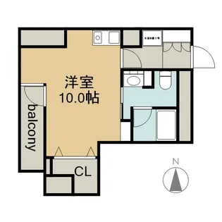 パークアクシス新栄【8階】の間取り