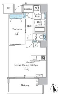 ルーエ池下【4階】の間取り