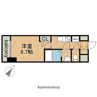 アステリ鶴舞エーナ【13階】の間取り