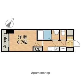 アステリ鶴舞エーナ【6階】の間取り