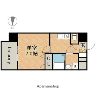 エスリード大須観音プリモ【4階】の間取り