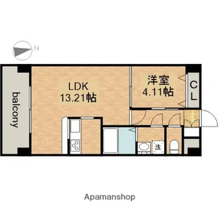 PRIMAL千種LUNO(旧GRANDUKE新栄LUNO)【12階】の間取り