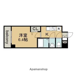 アステリ鶴舞ディオ【15階】の間取り