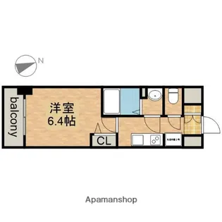 アステリ鶴舞トゥリア【4階】の間取り