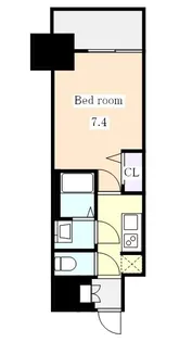 プレサンス ジェネ 新栄町駅前 葵【0512号室】の間取り