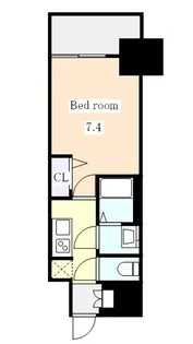 プレサンス ジェネ 新栄町駅前 葵【0916号室】の間取り