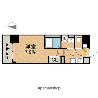 エスプレイス上前津レガシー【6階】の間取り