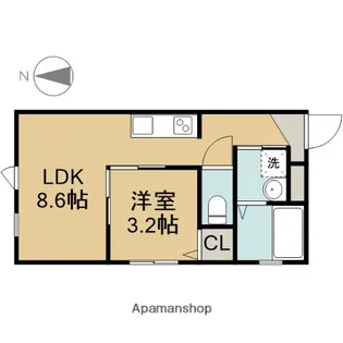ノア名駅南(ノアメイエキミナミ)【1階】の間取り